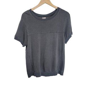 Secret Treasure Gray French terry tee Medium